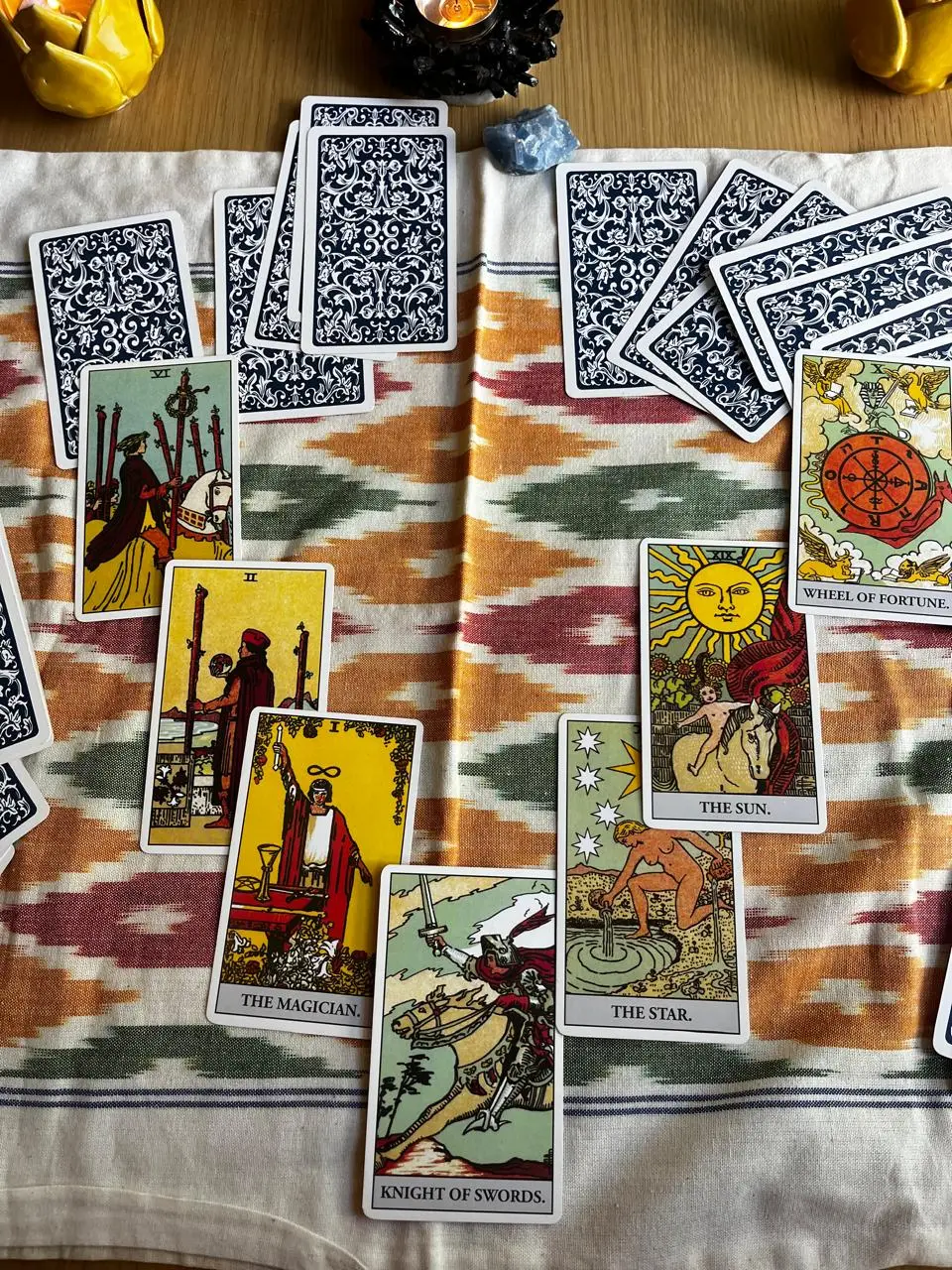 Set of Tarot Cards with Major and Minor Arcanas